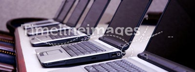 Row of Laptops