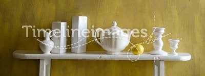 White and yellow still-life