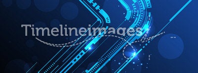 Abstract technology line background