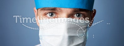 Medical doctor in mask