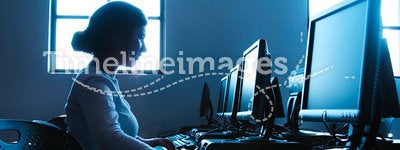 Student in Computer Lab