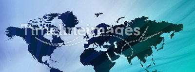 WWW World map background