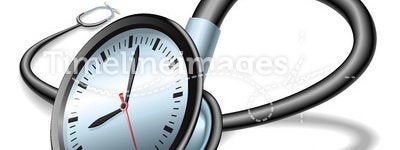 Medical time stethoscope concept
