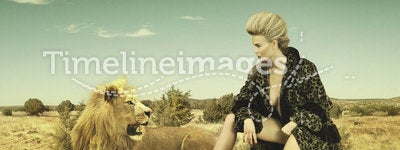 Beauty and lion