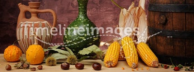 Corn and pumpkin