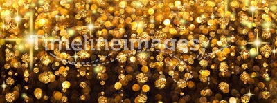 Rain of Lights Christmas or Party Background