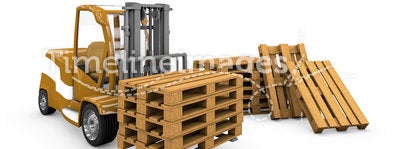 Loader with pallets