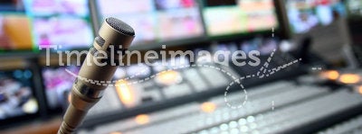 TV studio microphone