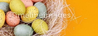 Easter Eggs in Straw