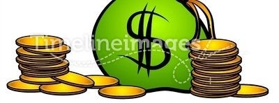 Bag of Money Coins Clip Art