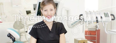 Beautiful female dentist