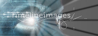 Eye scan iris biometric