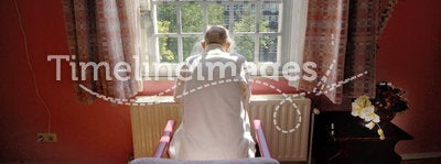 Old man in nursing home