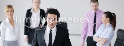 Young business man at meeting