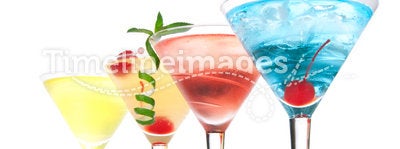 Popular alcoholic cocktails composition