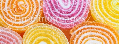 Delicious colorful candies background