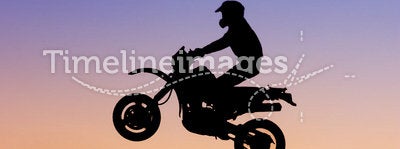 Motorbike silhouette