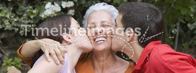 Grandma with grandchildren