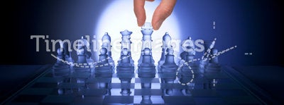 Chess Hand Business Strategy