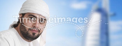 Arabian guy with traditional outfit