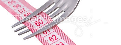 Fork with measure tape