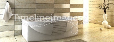 Staggered tiled design of the