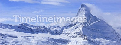 Matterhorn landscape in winter