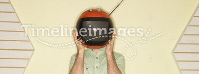 Television covering face