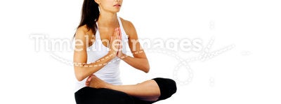 Yoga woman mountain pose
