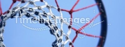 Netball net and hoop
