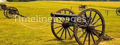 Old American Civil War cannons