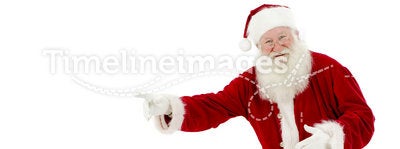 Santa Pointing