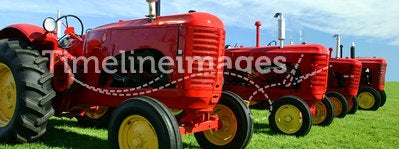 Several Old Tractors