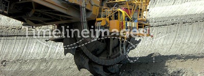 Mining machine in action