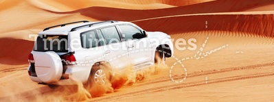 4x4 dune bashing is a popular sport of the Arabian