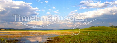 Sky on the inner mongolian prairie. The Inner Mongolian prairie scenes