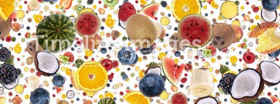 Fruity background (on white)