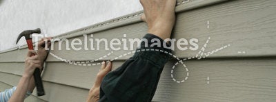 Installing Siding on a House