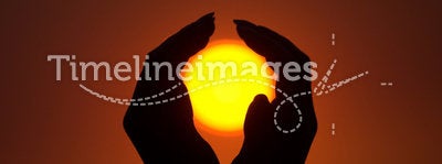 Sun in hands