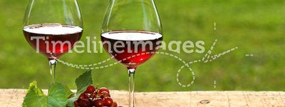 Wine on a summer day