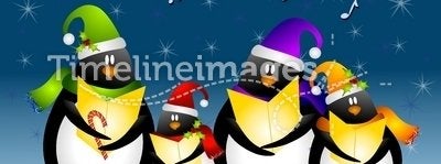 Singing Christmas Penguins