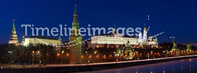 Moscow Kremlin night scene