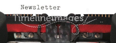 Typewriter Newsletter