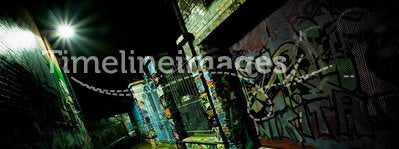 Graffiti Alley at Night