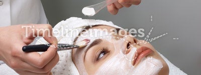 Beauty salon series, facial mask