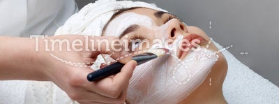 Beauty salon series, facial mask