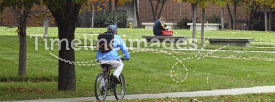 Biking Across Campus