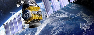 Military Satellite in Orbit