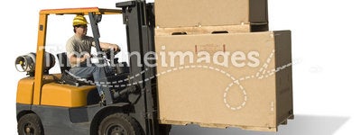 Fork Lift Isolated