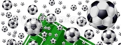 Soccer Balls, Field and Fans